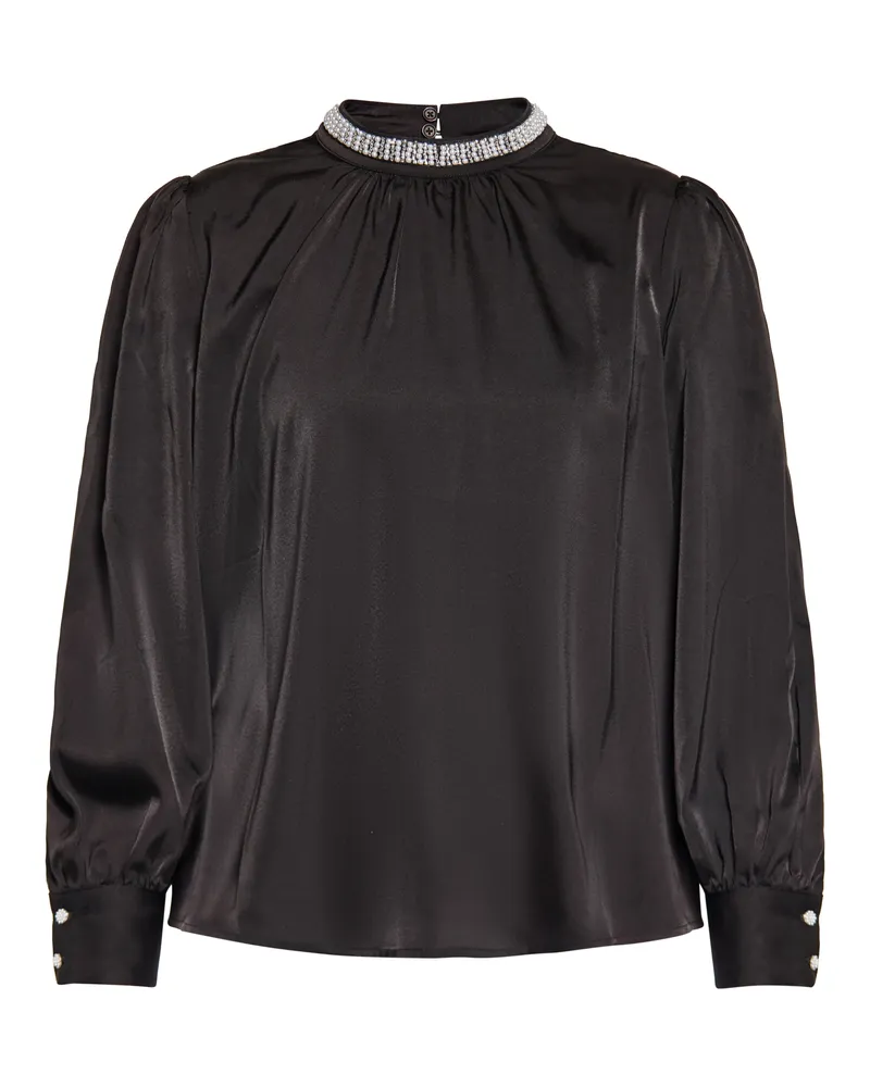 FAINA Bluse Damen schwarz Schwarz