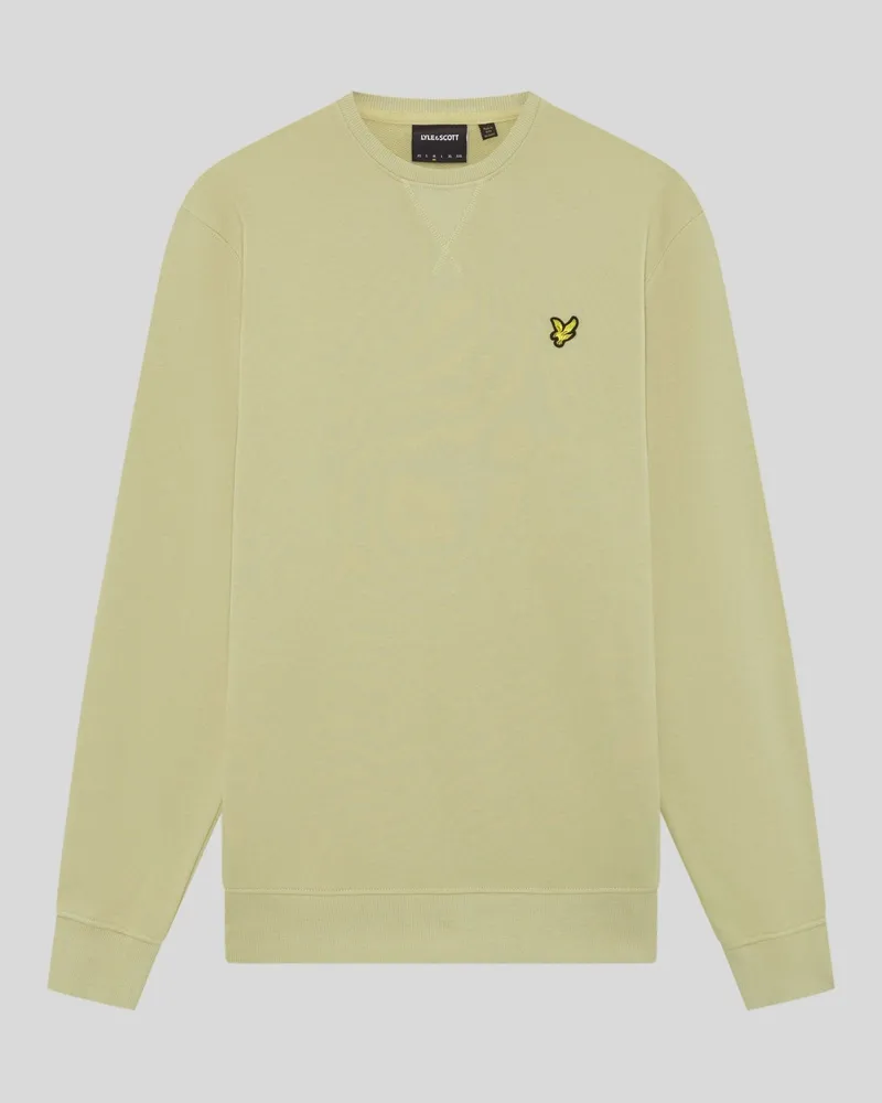 Lyle & Scott Baumwoll-Sweatshirt mit Rundhalsausschnitt Grün