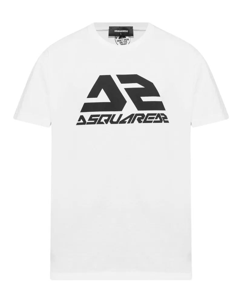 Dsquared2 Bold Logo Cool Fit Weißes T-shirt Weiß