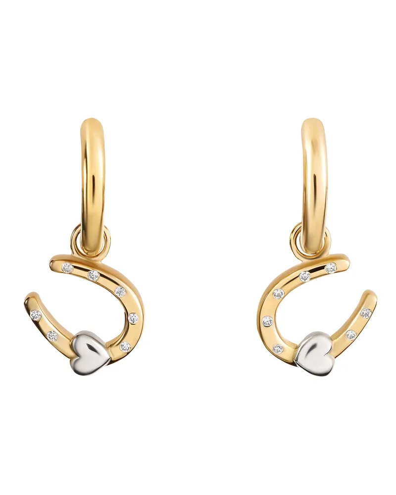 Orphelia Aurora' Tropfenohrringe aus 925er Sterlingsilber für Damen - Silber/Gold ZO-7525/G Silber