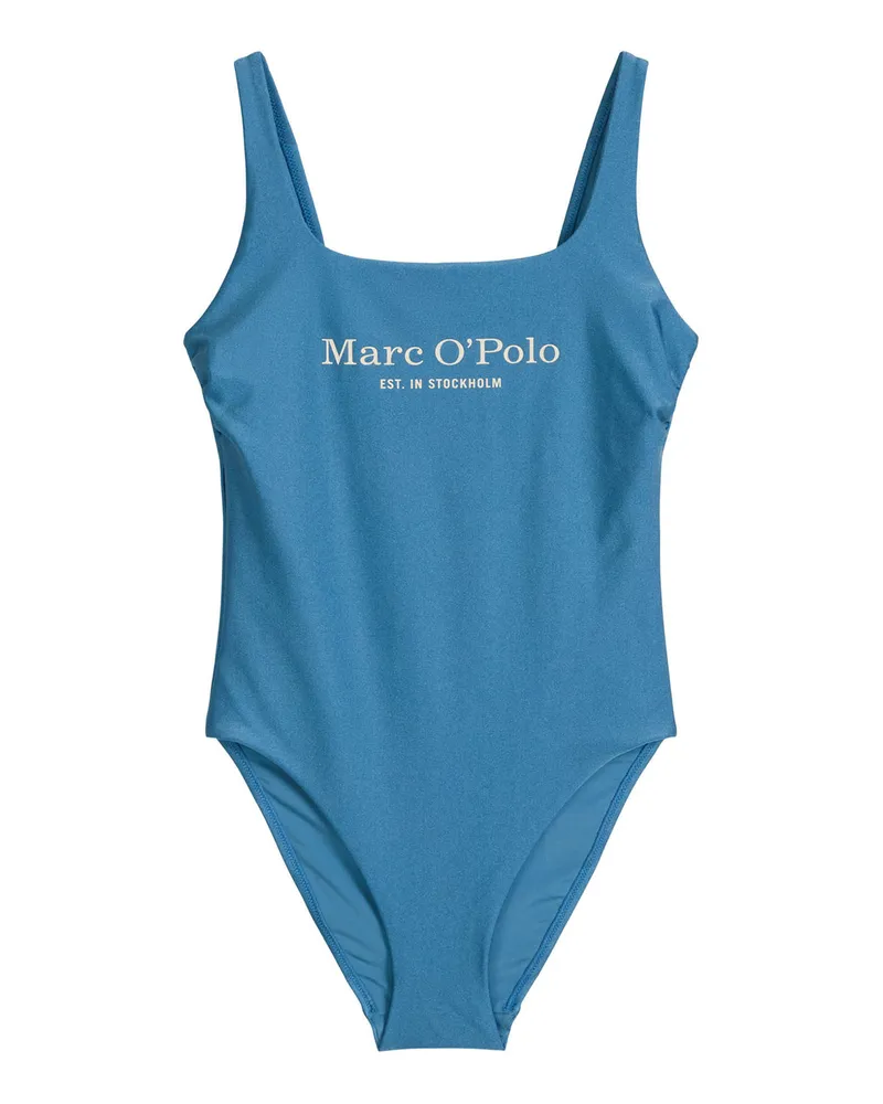 Marc O'Polo Marc O'Polo Damen Badeanzug ShinySchwimmanzug, Einteiler, Bademode Blau