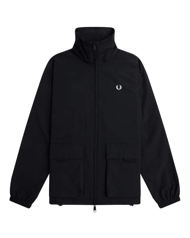 Fred Perry Schwarze Jacke von  mit aufgesetzter Tasche und Reißverschluss Schwarz