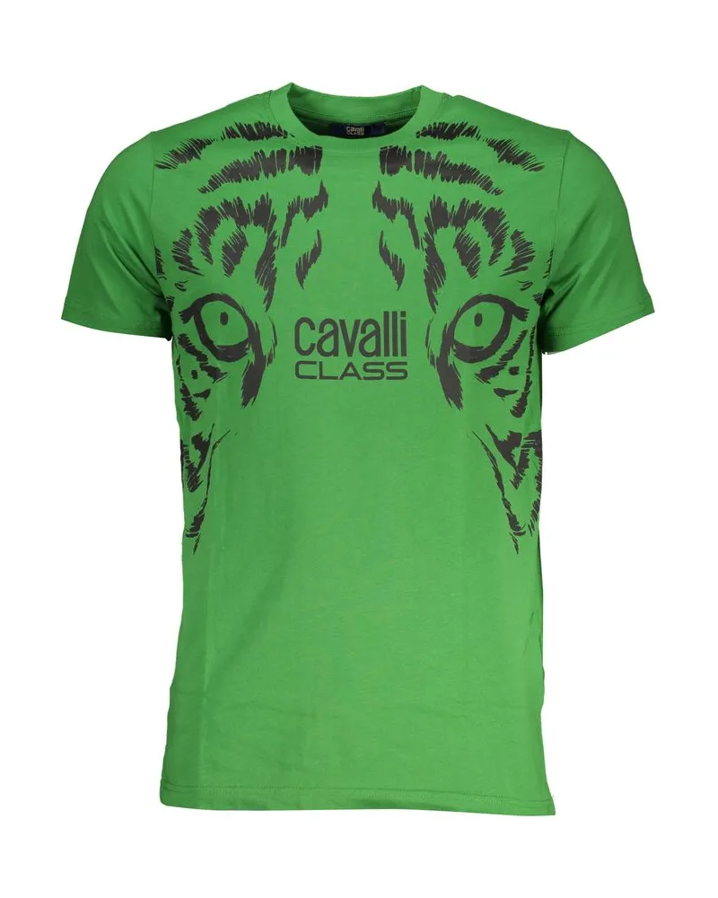Roberto Cavalli Tiger Eye T-Shirt Grün Grün
