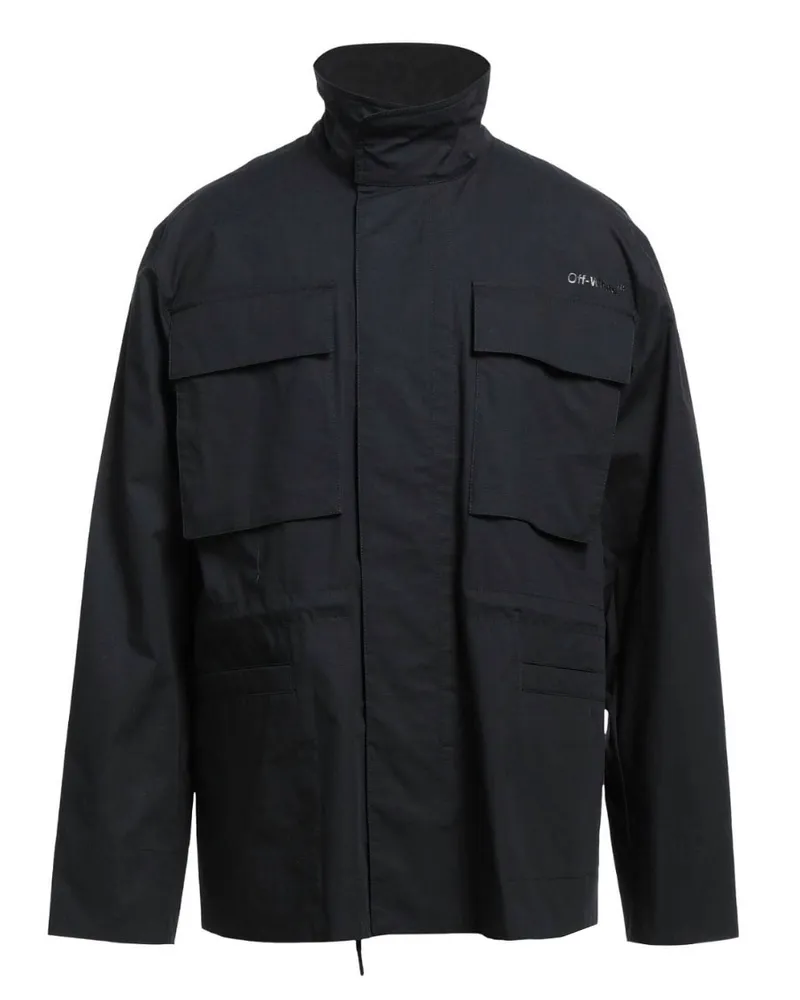 OFF-WHITE Diag Tab Black Field Jacket Schwarz