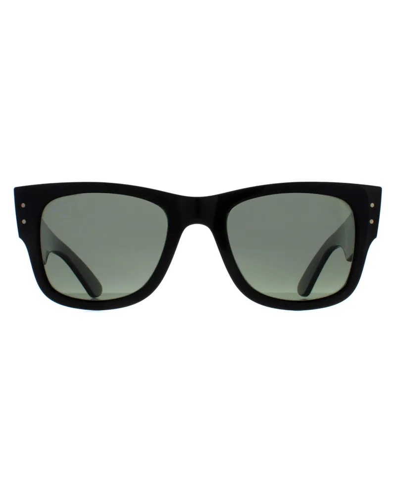 Ray Ban Square Unisex Poliert Schwarz Grün Polarisiert RB0840S Mega Wayfarer Schwarz