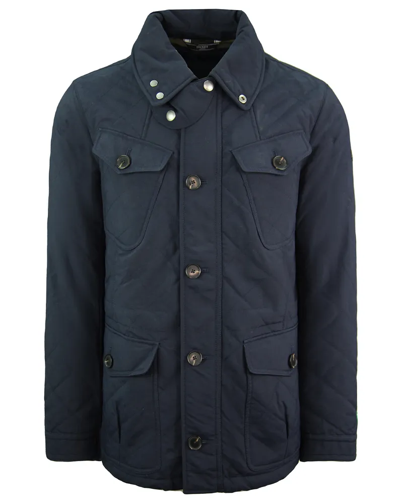 Hackett Fenton Mens Navy Mantel Marineblau