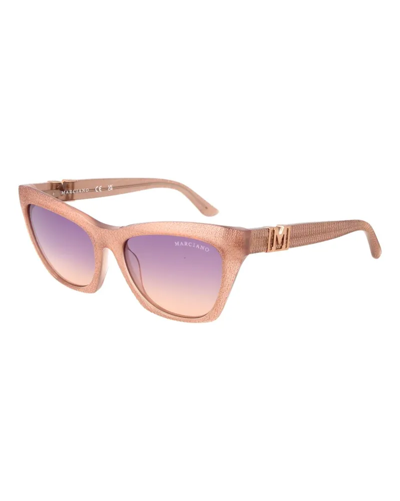 Guess Marciano von Guess Beigefarbene Acetat-Sonnenbrille Beige