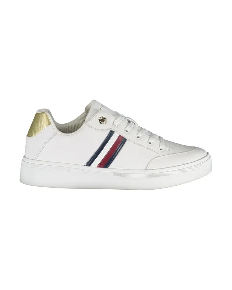 Tommy Hilfiger Leder Sneaker Fw0fw07466 Weiß