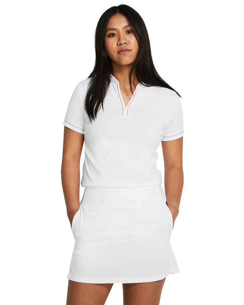 Under Armour Playoff 3.0" Poloshirt für Damen (Weiß Weiß