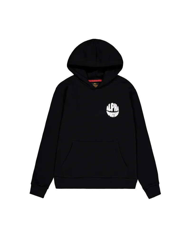 Alpha Industries Backprint Logo Hoodie Schwarz