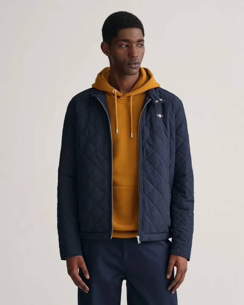 Gant Quilted Windjacke, Blau Marineblau