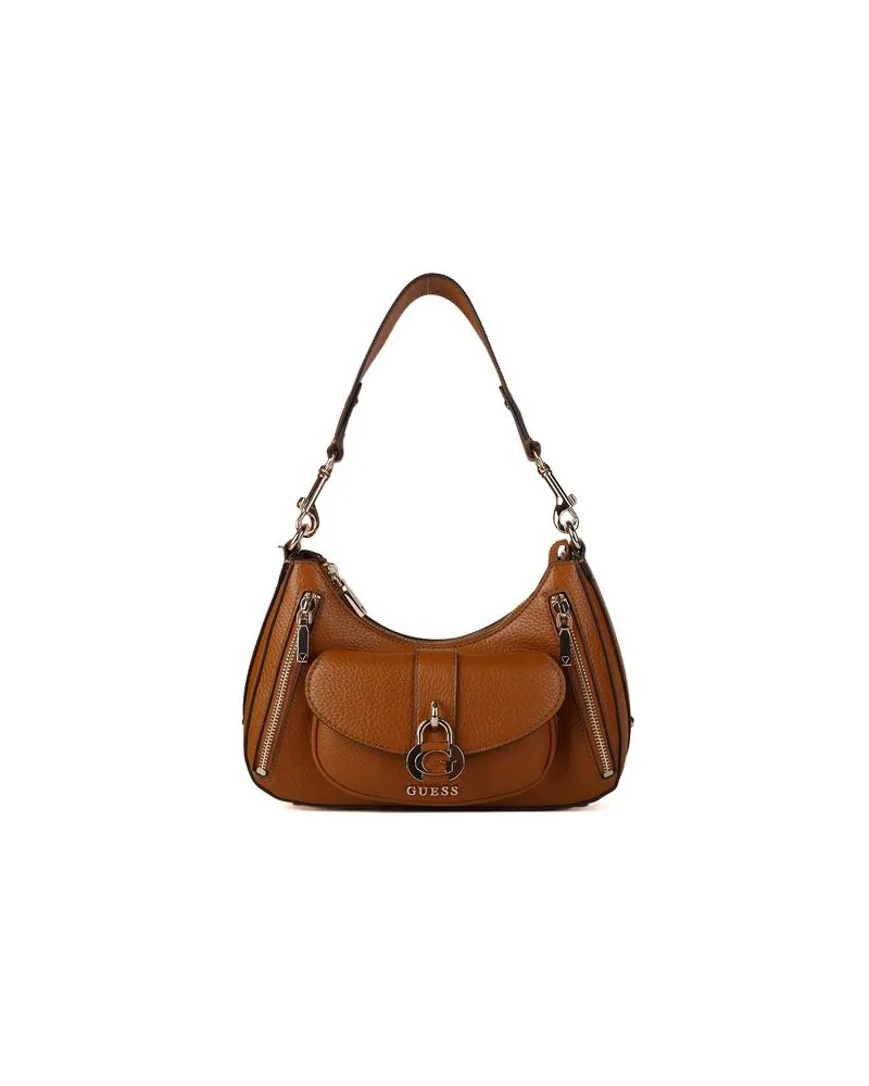 Guess Schultertasche Karamell Camel