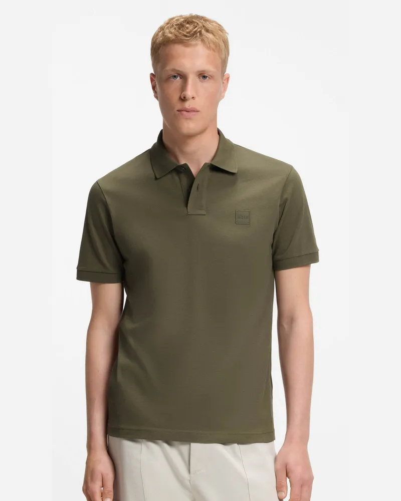 HUGO BOSS BOSS Passagier-Poloshirt, Grün Oliv