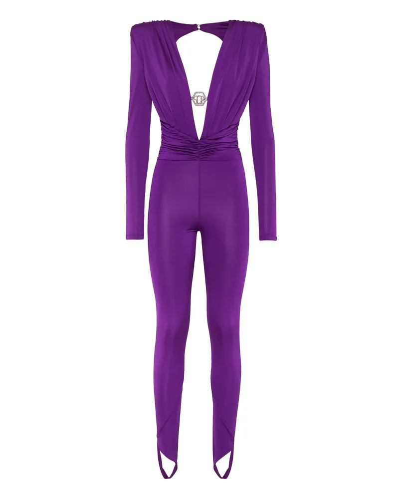 Philipp Plein Jumpsuit Lila