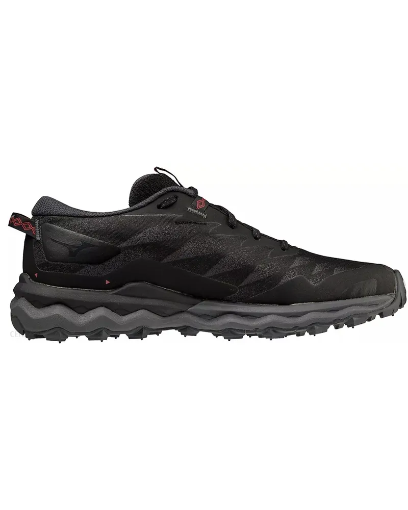 Mizuno Wave Daichi 7 GTX Womens Black Running Trainer Schwarz