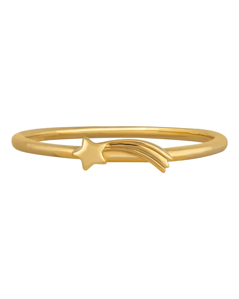 cai Ring 925 Sterling Silber gelb vergoldet Sternschnuppe Gold