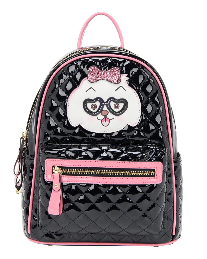 My Mo RUCKSACK RUCKSACK Frauen Schwarz Rosa Schwarz