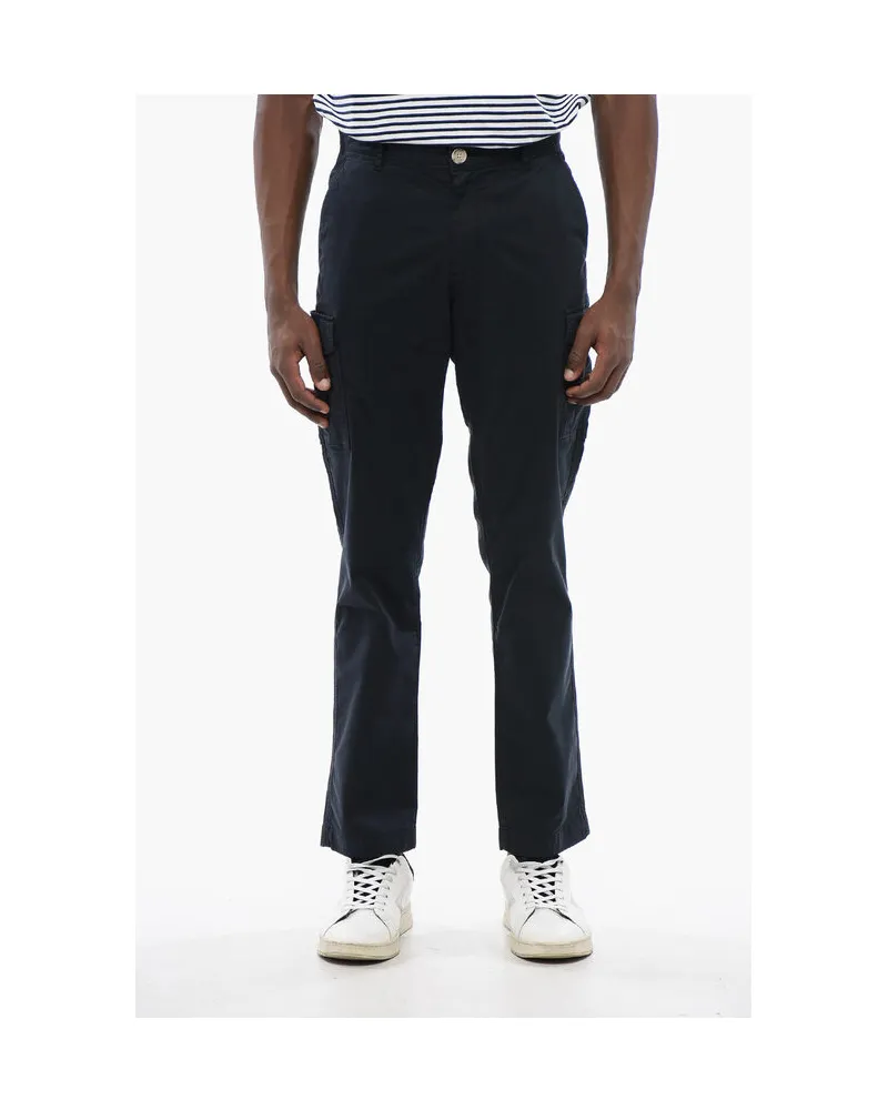 Woolrich Cargohose aus Stretch-Baumwolle in Blau Blau