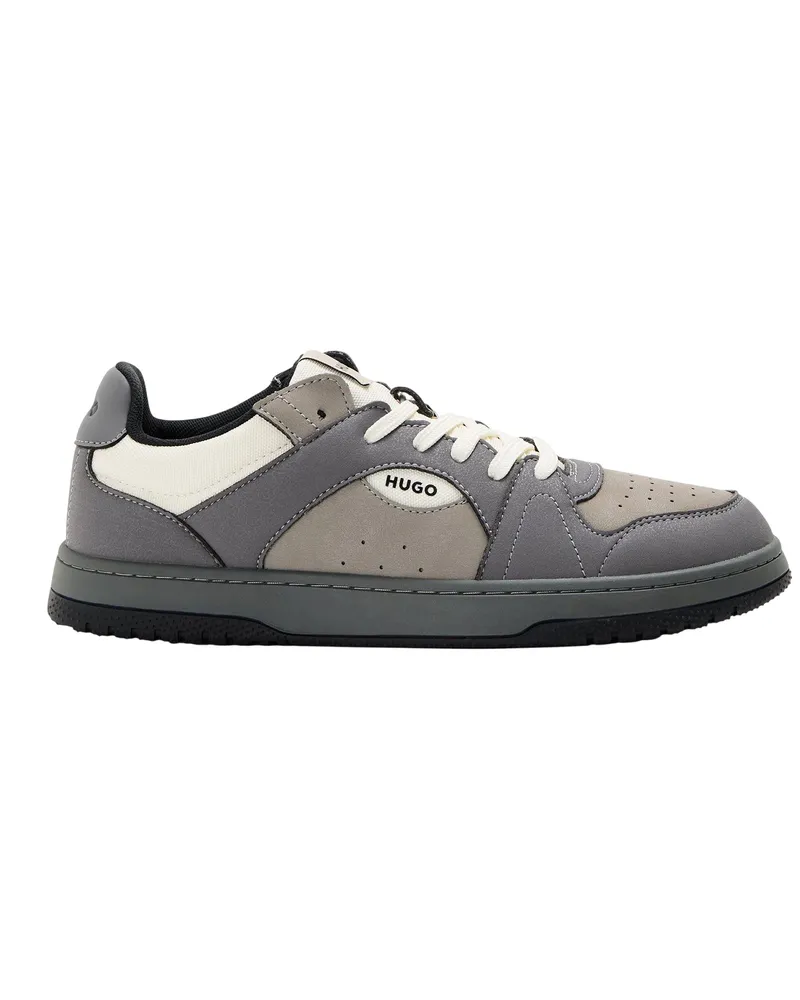 HUGO BOSS Hadrian Tenn Pugr" Sneaker für Herren (Mittelgrau Grau