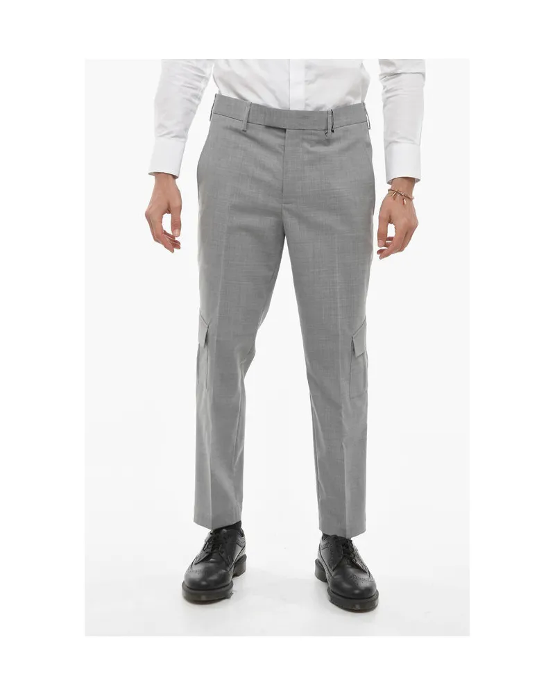 Neil Barrett NATE Cargohose mit Skinny Fit in Grau Grau