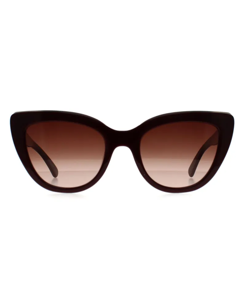 Longchamp LO686S 604 bordeauxbraune Sonnenbrille mit Farbverlauf Rot