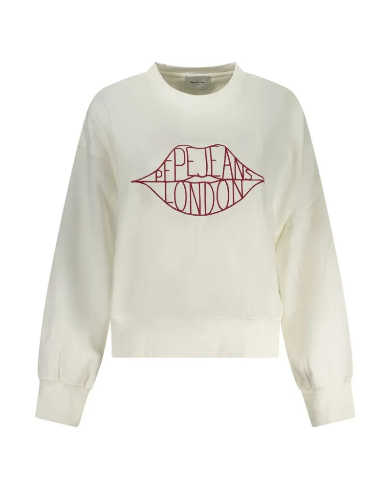 Pepe Jeans Bianco Sweatshirt aus Baumwolle für Damen - Weiß Weiß