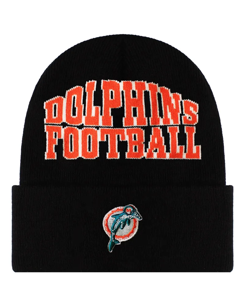 Mitchell & Ness NFL Miami Dolphins Origins Strickmütze - Schwarz/Rot Schwarz