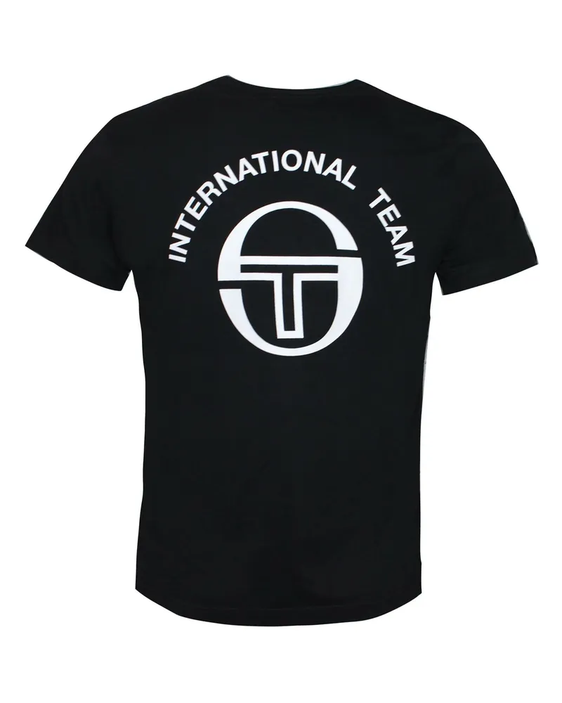 Sergio Tacchini Damen Alexandra Schwarzes Top Schwarz