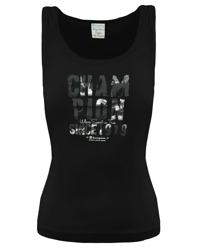 Champion Heritage Womens Black Weste Schwarz