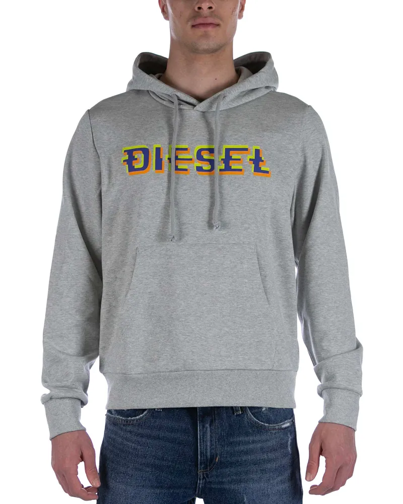 Diesel S-Ginn Hood K27 Graues Sweatshirt Grau