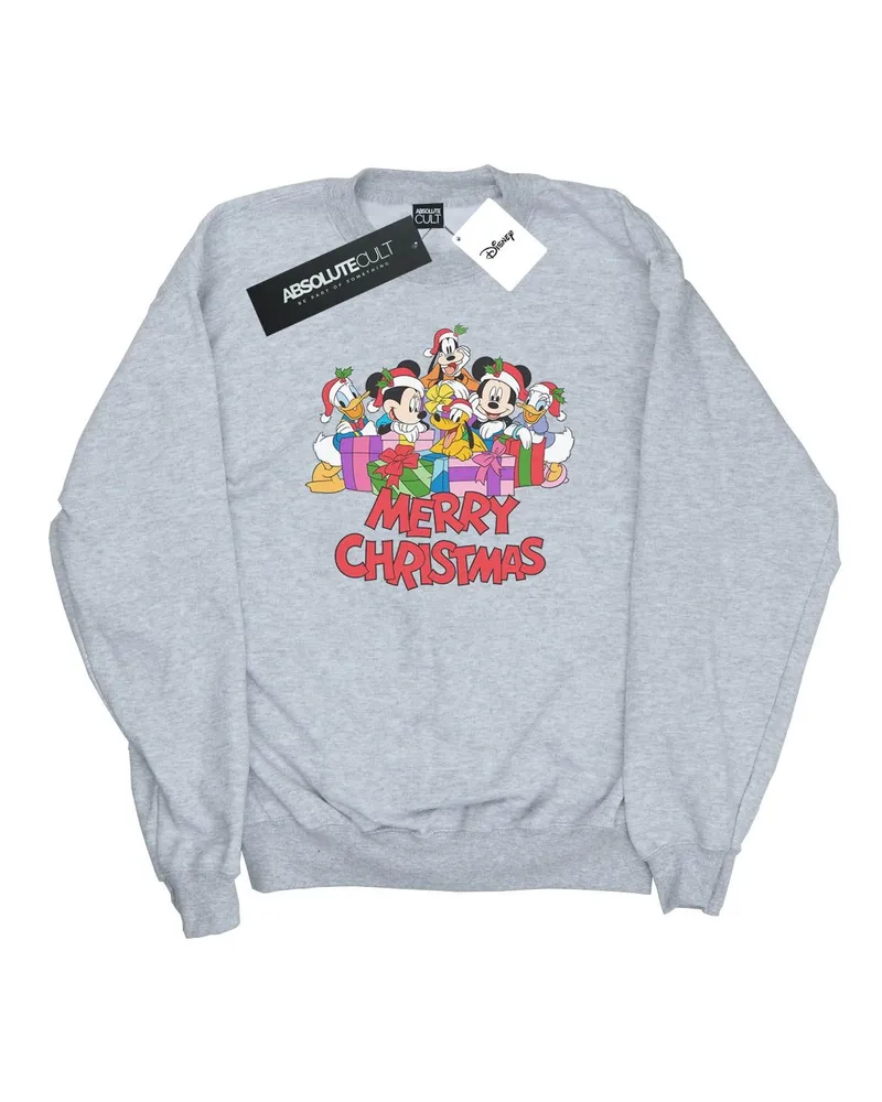 Disney Mickey Mouse and Friends" Sweatshirt für Herren (Grau Hellgrau