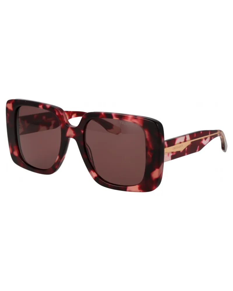 Trussardi TSW9029 53G21 Sonnenbrille Rot