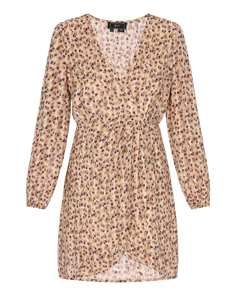 FAINA Kleid Frauen beige mehrfarbig Beige