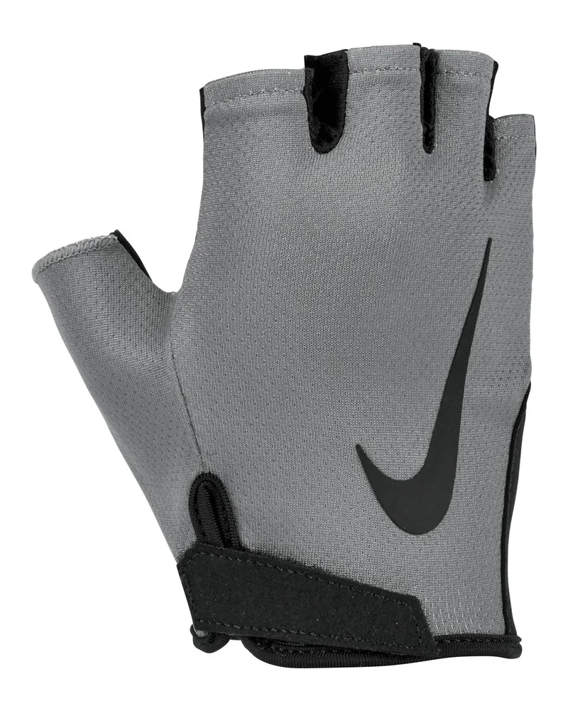 Nike Herren 2024 - Fingerlose Handschuhe "Gym Essential", Fitness (Grau/Schwarz Grau