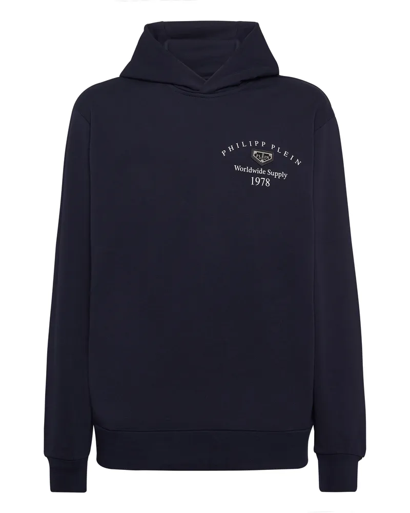 Philipp Plein Kapuzen-Sweatshirt Dunkelblau