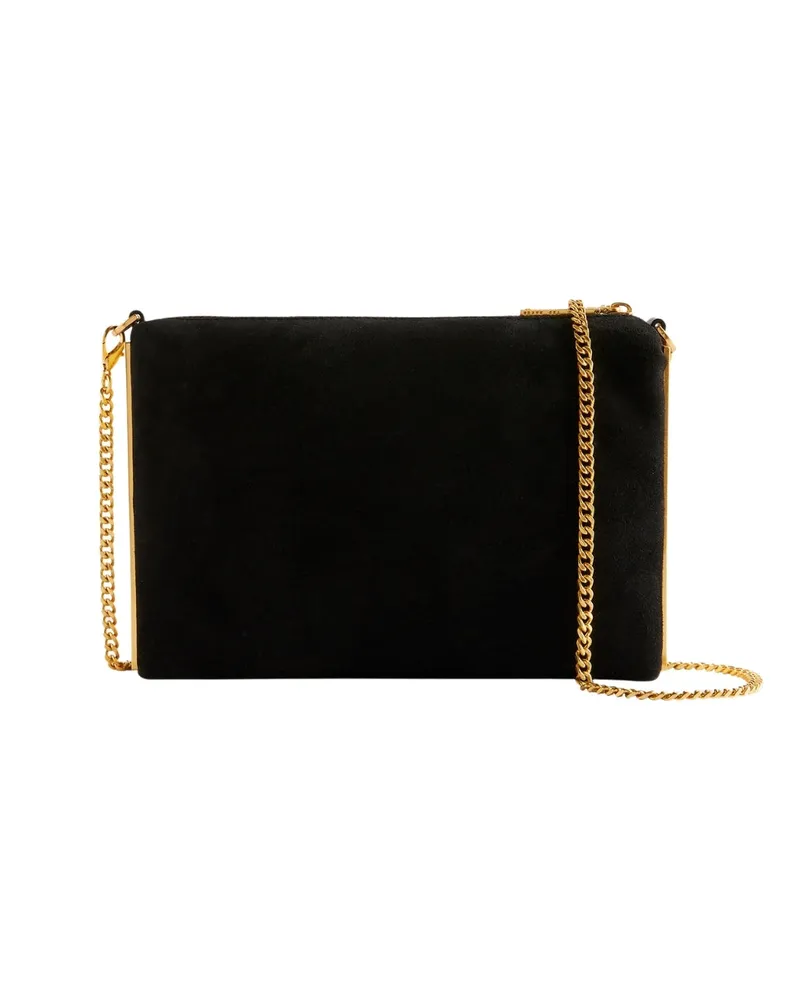 Ted Baker Jeiner Bar Detail Umhängetasche aus Wildleder - Schwarz Schwarz