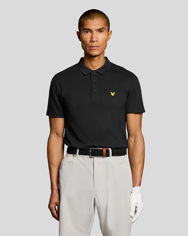 Lyle & Scott Golf Core Poloshirt Schwarz