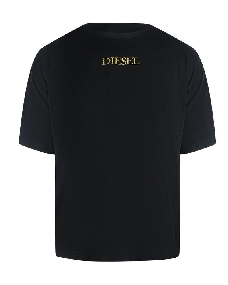 Diesel T-Shirt für Herren, Baumwolle (Schwarz Schwarz