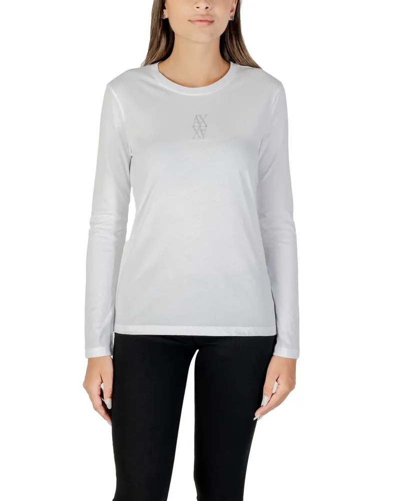 Armani Exchange Damen-T-Shirt - Weiß Weiß