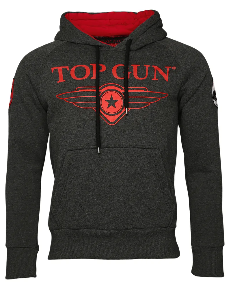 Top Gun Hoodie Defender TG20191012 - Dunkelgrau Dunkelgrau