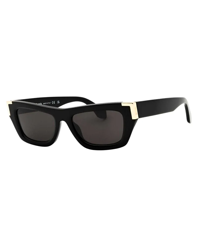 Palm Angels Malibu" Rechteck-Sonnenbrille für Herren/Damen Unisex (Schwarz/Dunkelgrau Schwarz