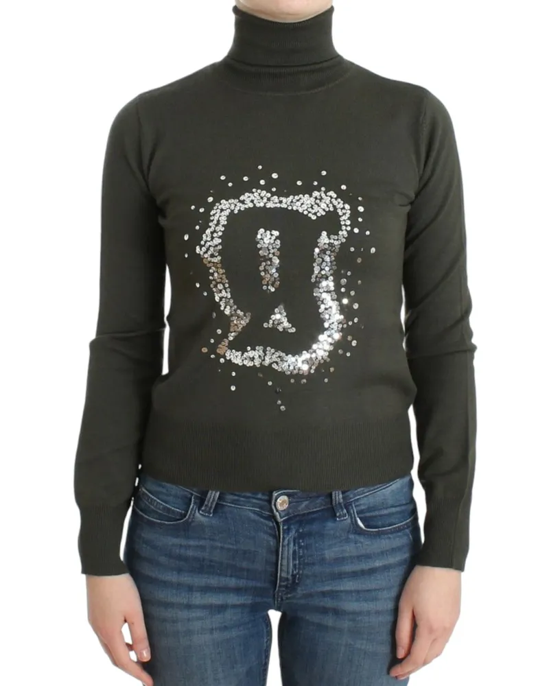 John Galliano Wollpullover mit Rollkragen - Grün Grün