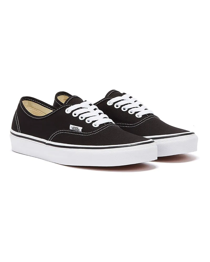 Vans Herren Damen  Authentic Canvas Sneaker - (Schwarz / Weiß Schwarz
