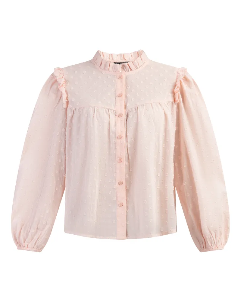 DreiMaster Bluse Damen hellrosa Rosé