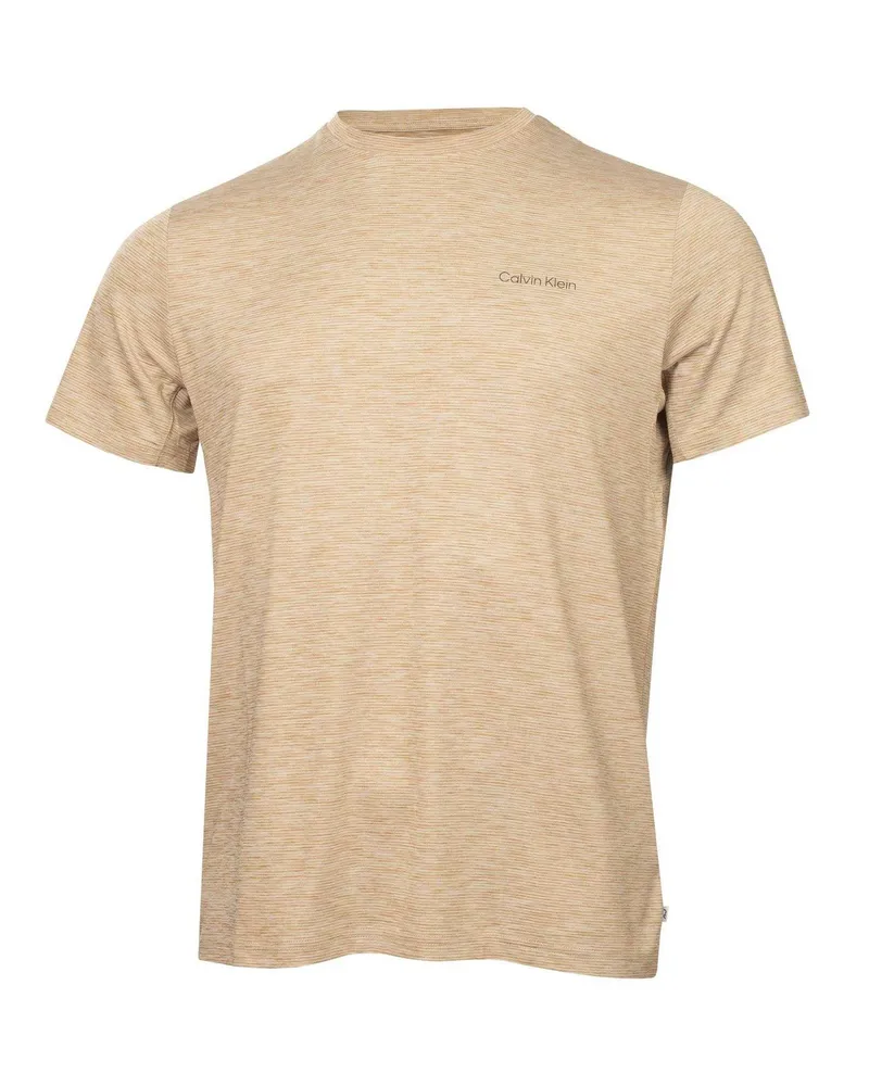 Calvin Klein T-Shirt für Herren, Emblem (Khaki Khaki