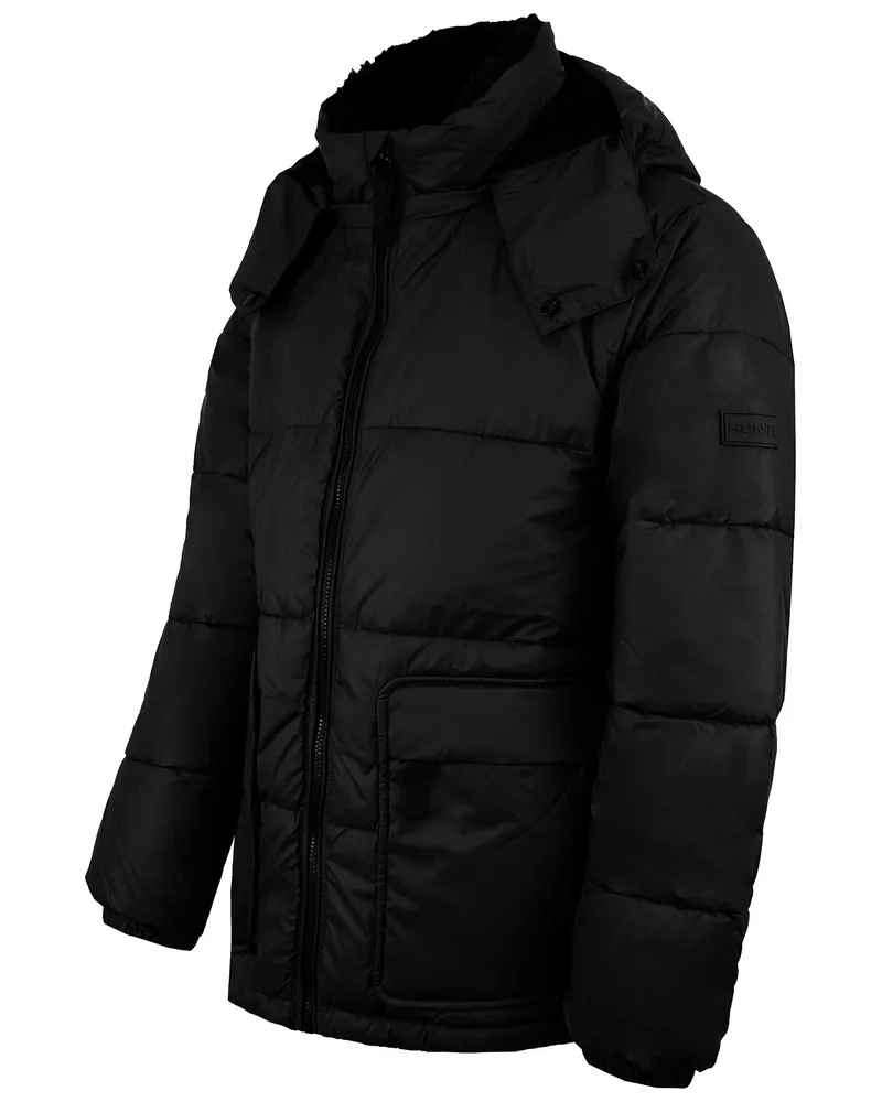 Hunter Interpid Mid Puffermantel für Herren, Schwarz Schwarz