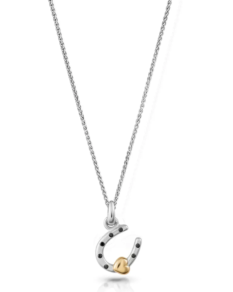 Orphelia Aurora' Damenkette mit Anhänger aus 925er Sterlingsilber – Silber/Gold ZH-7525 Silber