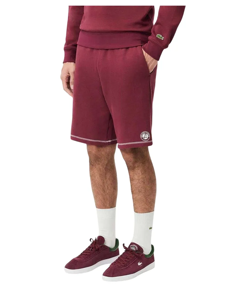 Lacoste Roland Garros Edition" Shorts für Herren , Tennis (Rot Rot