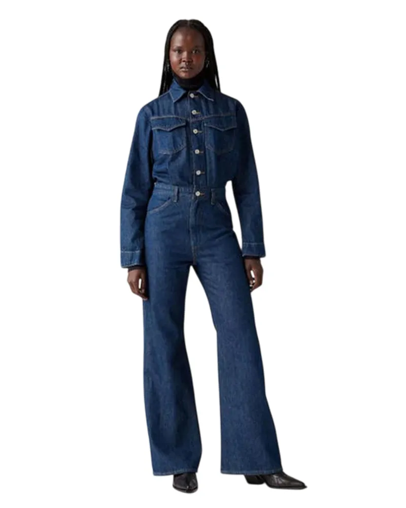 Levi's Jumpsuit für Damen, Denim (Blau Blau