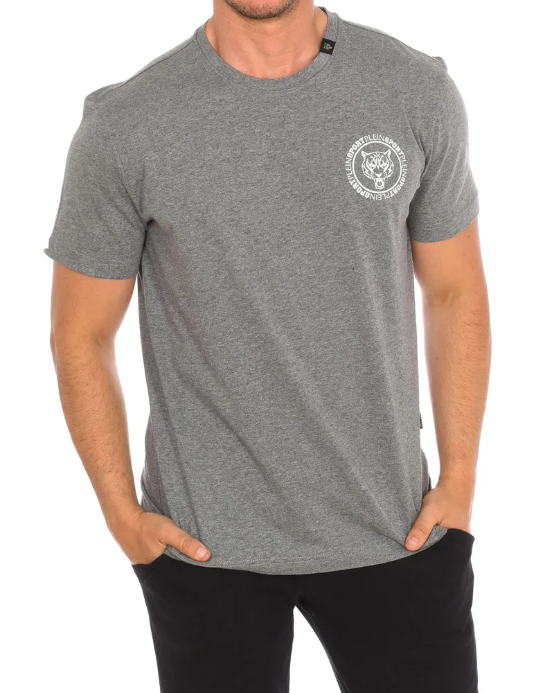 Philipp Plein TIPS412 Kurzarm-T-Shirt für Männer Grau